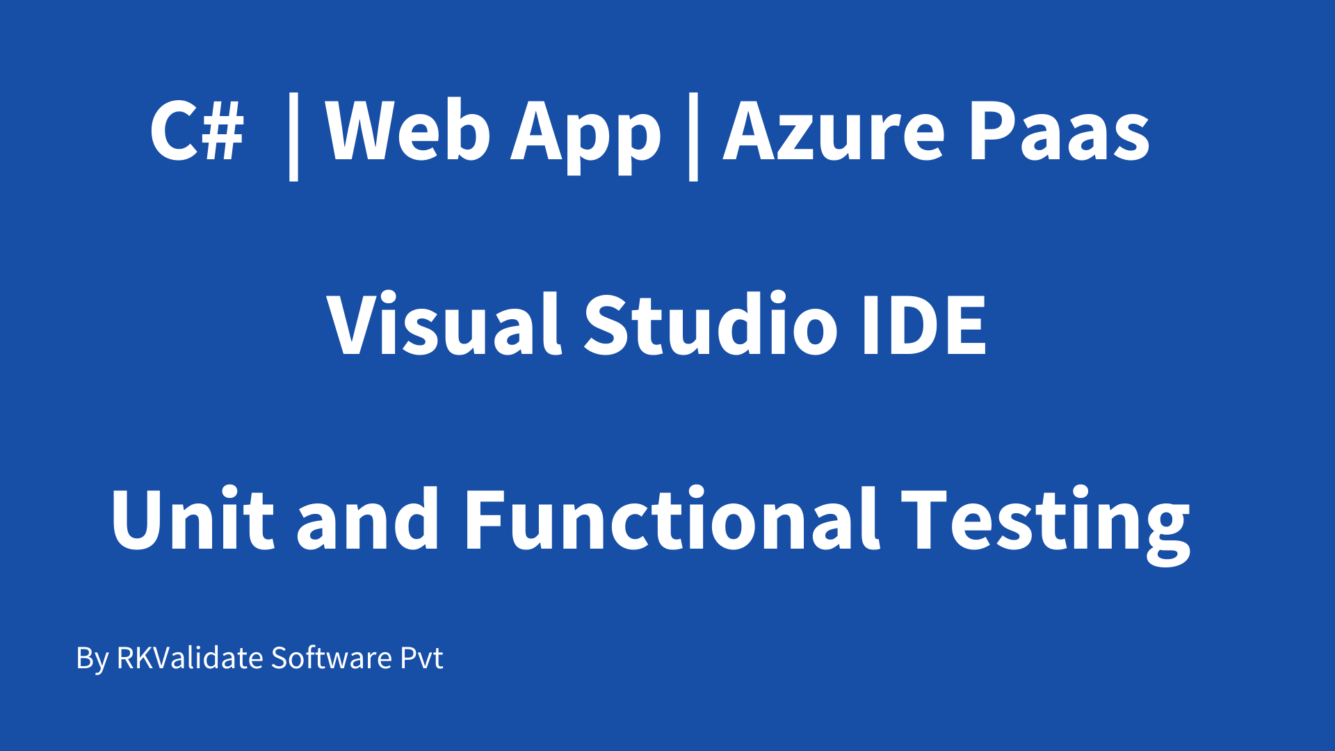 C# Web app Azure PaaS