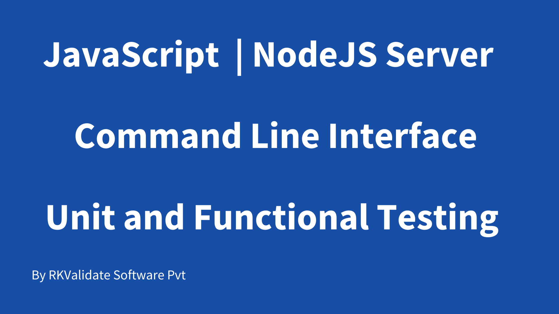 JavaScript NodeJS Server