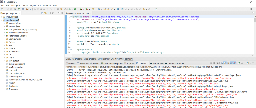 Selenium code coverage for Java Web Applications in eclipse IDE step 2