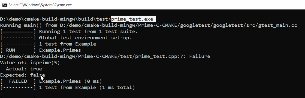 code coverage cmake step 3