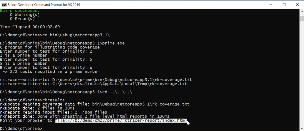 dotnet code coverage step 4